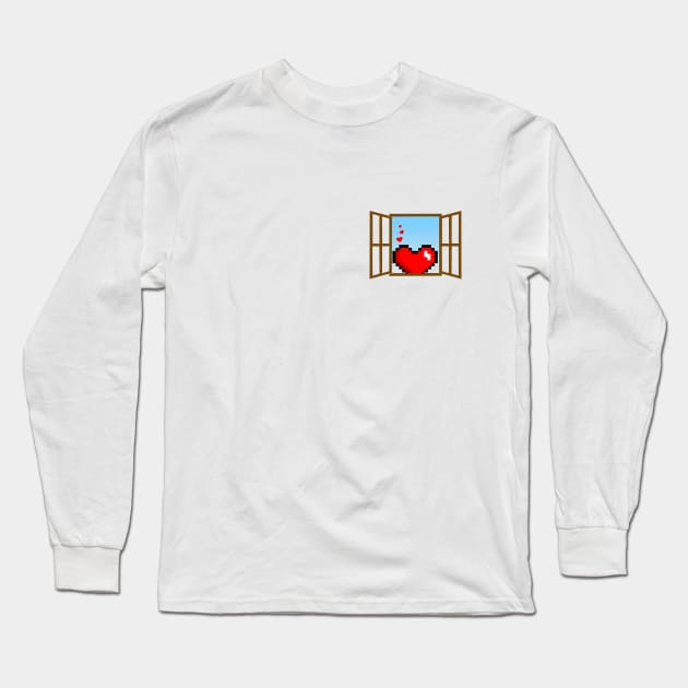 Crazy Lil Heart Long Sleeve T-Shirt by constantine2454